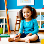 **

"A young girl dressed in comfortable play clothes, sitting on the floor in a brightly lit children's room, surrounded by building blocks and art supplies. She is smiling and appears to be deeply engaged in imaginative play, fully clothed, appropriate attire, safe for work, perfect anatomy, natural proportions, family-friendly scene, well-formed hands, proper finger count, natural body proportions, high quality, professional photography."

**